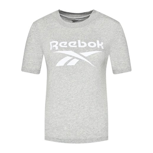 Reebok T-Shirt Identity Logo GQ9462 Szary Classic Fit Reebok XS okazja MODIVO