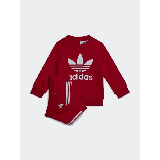 adidas Dres Crew Sweatshirt Set IB8665 Czerwony Regular Fit 3_4Y MODIVO
