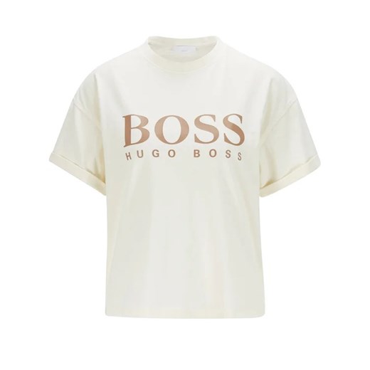 Boss T-Shirt C_Evina_Active 50457388 Beżowy Relaxed Fit L MODIVO wyprzedaż