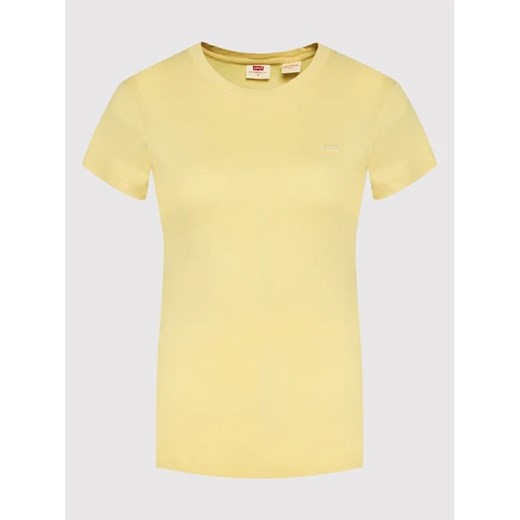 Levi's® T-Shirt Ribbed Baby 37697-0037 Żółty Slim Fit XXS MODIVO