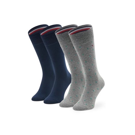 Tommy Hilfiger Skarpety Wysokie Męskie 701220243 Szary Tommy Hilfiger 39_42 MODIVO