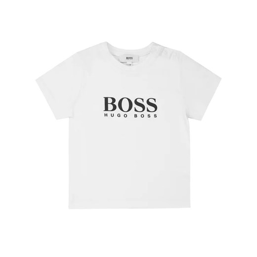 Boss T-Shirt J05P07 Biały Regular Fit 18M MODIVO