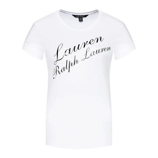 Lauren Ralph Lauren T-Shirt Ssl 200837703001 Biały Regular Fit XL MODIVO