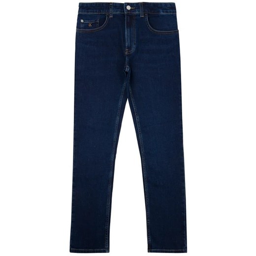 Calvin Klein Jeans Jeansy Essential Dark IB0IB00328 Granatowy Slim Fit 10 wyprzedaż MODIVO