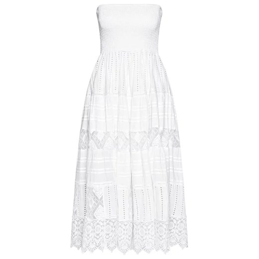 Iconique Sukienka letnia Gaia IC21 084 Biały Regular Fit Iconique S MODIVO okazyjna cena