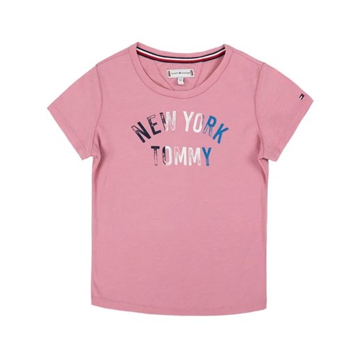 Tommy Hilfiger T-Shirt NYC Glitter KG0KG04594 M Różowy Regular Fit Tommy Hilfiger 6 MODIVO