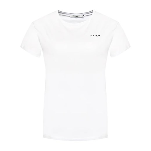 NA-KD T-Shirt 1044-000097-0001-003 Biały Regular Fit XXS MODIVO