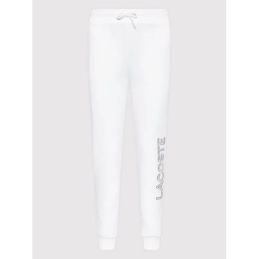 Lacoste Spodnie dresowe XF0205 Biały Regular Fit Lacoste 38 MODIVO