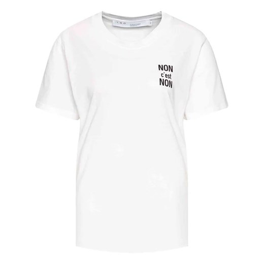 IRO T-Shirt Nonon AN158 Biały Regular Fit Iro L MODIVO okazja