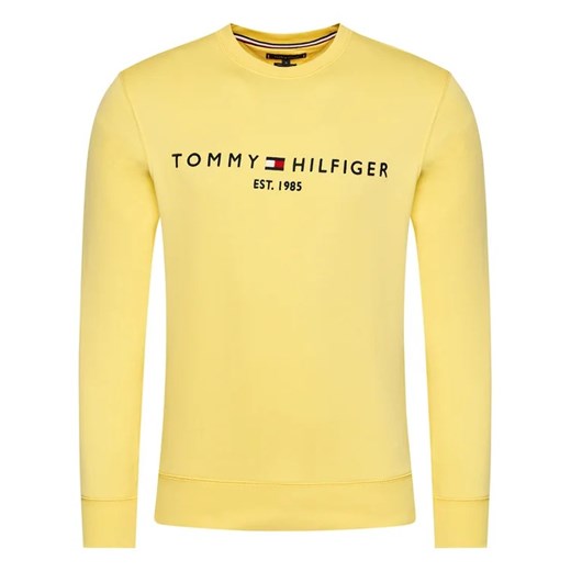 Tommy Hilfiger Bluza Logo MW0MW11596 Żółty Regular Fit Tommy Hilfiger XXL wyprzedaż MODIVO