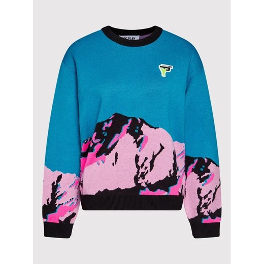 Ice Play Sweter 21I U2M0 A013 9011 FDX1 Niebieski Oversize Ice Play M MODIVO