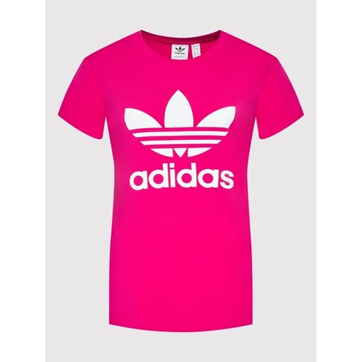 Bluzka damska Adidas różowa z krótkimi rękawami młodzieżowa