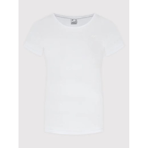 4F T-Shirt H4L22-TSD350 Biały Regular Fit XS MODIVO