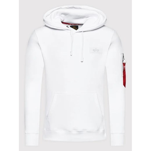 Alpha Industries Bluza Back Print Como Print 178318CP Biały Regular Fit Alpha Industries XL MODIVO
