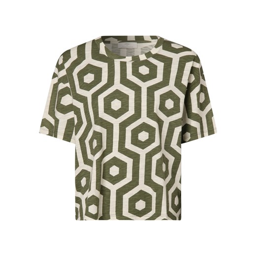 Fynch-Hatton T-shirt damski Kobiety Bawełna piaskowy wzorzysty ze sklepu vangraaf w kategorii Bluzki damskie - zdjęcie 152884651