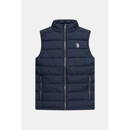 U.S. POLO ASSN. Kamizelka pikowana - Granatowy - Chłopiec - 14-15 LAT(A)(170CM) 8-9 LAT(A)(134CM) Halfprice