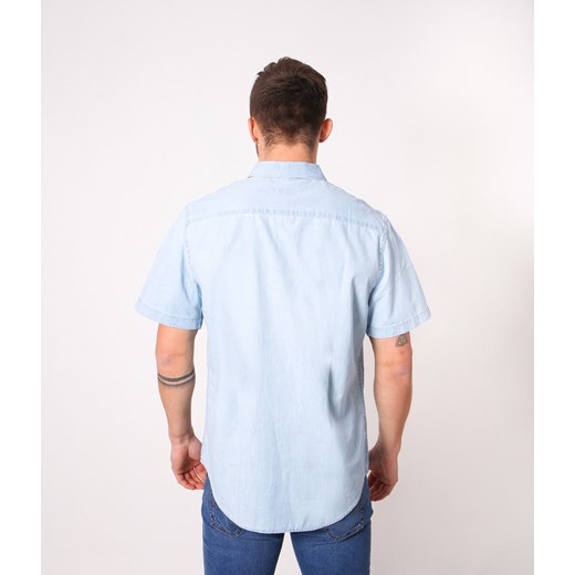 Koszula męska regular z krótkim rękawem CALAN2 6122 BLUE Lee Cooper XL Lee Cooper