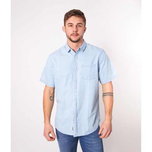Koszula męska regular z krótkim rękawem CALAN2 6122 BLUE Lee Cooper XXL Lee Cooper