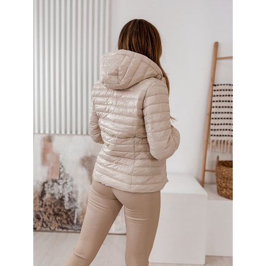 Kurtka damska beżowa krótka 