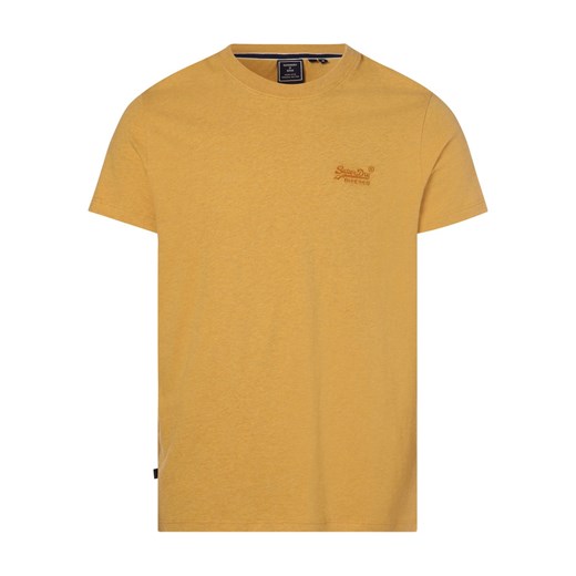 Superdry T-shirt męski Mężczyźni Bawełna żółty marmurkowy ze sklepu vangraaf w kategorii T-shirty męskie - zdjęcie 152906774