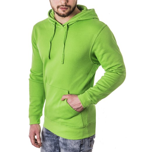 Męska bluza z kapturem  sg1 - zielona Risardi XL Risardi