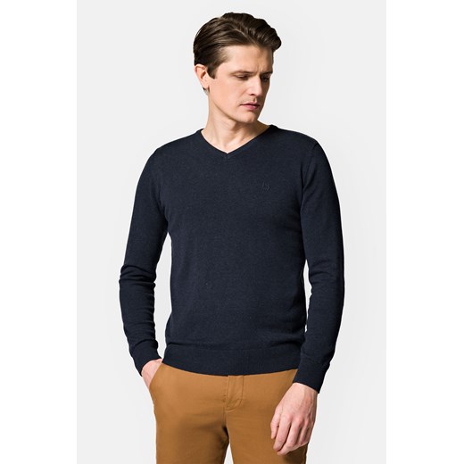 Sweter męski Lancerto w serek jesienny 