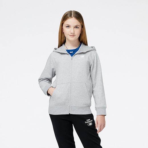 Bluza dziecięca New Balance YJ31536AG – szara ze sklepu New Balance Poland w kategorii Bluzy dziewczęce - zdjęcie 152931754