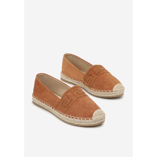 Espadryle damskie Born2be tkaninowe płaskie bez zapięcia na lato casual 