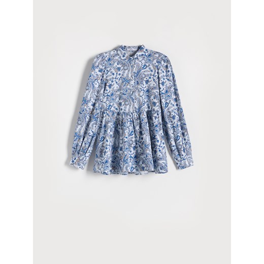 Reserved - Bawełniana bluzka - Niebieski Reserved 42 Reserved