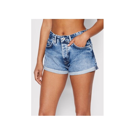 Pepe Jeans Szorty jeansowe Suzie PL801003 Niebieski Regular Fit Pepe Jeans 27 wyprzedaż MODIVO