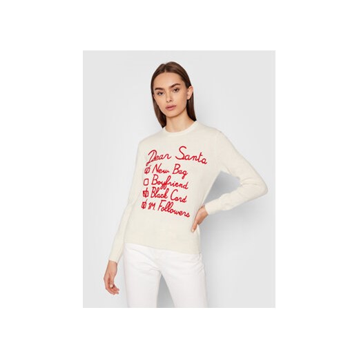 MC2 Saint Barth Sweter New Queen QUE0010 EMLS10 Biały Regular Fit Mc2 Saint Barth M okazja MODIVO