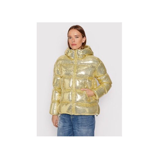 Pinko Kurtka puchowa Chachacha 1G16LJ Y76A Złoty Regular Fit Pinko S MODIVO