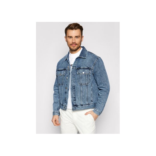 Calvin Klein Jeans Kurtka jeansowa J30J317758 Niebieski Regular Fit S promocja MODIVO