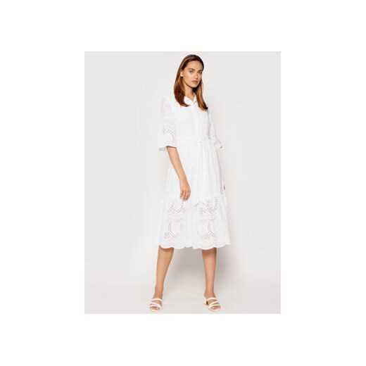 Rinascimento Sukienka letnia CFC0104521003 Biały Regular Fit Rinascimento L MODIVO wyprzedaż