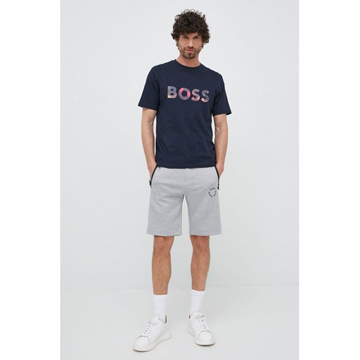 BOSS szorty BOSS GREEN męskie kolor szary M ANSWEAR.com