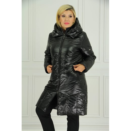 REWELACYJNA KURTKA DAMSKA CASUAL 40-52 - 52 - czarny Femimoda 50 wyprzedaż femimoda.pl