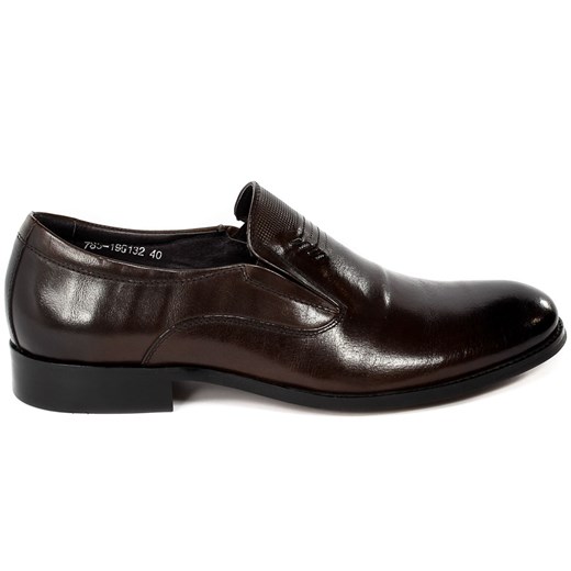 Buty eleganckie męskie BROOMAN bez zapięcia jesienne 