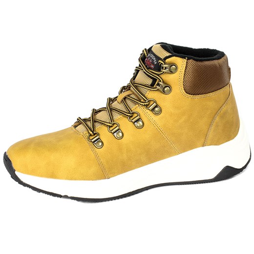 Lee Cooper buty zimowe męskie jesienne żółte sportowe sznurowane