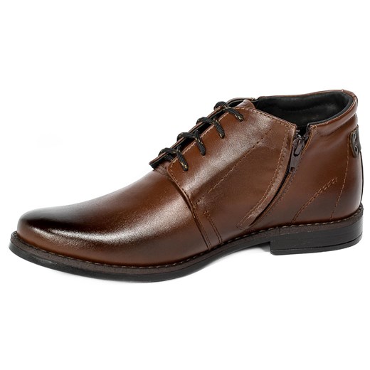 Buty zimowe męskie Lukas eleganckie wiązane