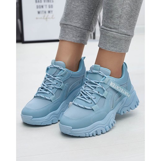 Niebieskie damskie buty sportowe typu sneakersy Evilpo- Obuwie Royalfashion.pl 39 royalfashion.pl okazja