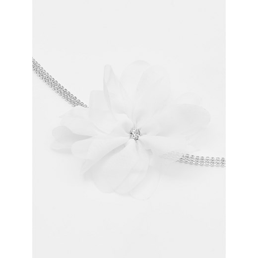 Mohito - Naszyjnik z ozdobnym kwiatkiem - Biały Mohito ONE SIZE Mohito