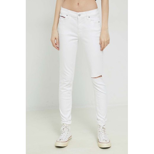 Tommy Jeans jeansy damskie medium waist ze sklepu ANSWEAR.com w kategorii Jeansy damskie - zdjęcie 153058264