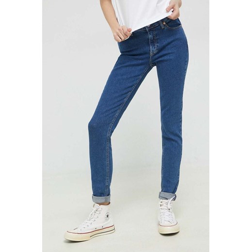 Tommy Jeans jeansy damskie medium waist ze sklepu ANSWEAR.com w kategorii Jeansy damskie - zdjęcie 153058284