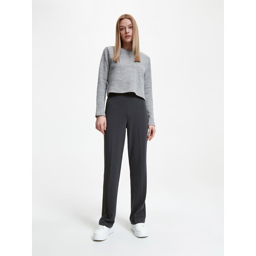 Bluza damska Reserved krótka szara casual