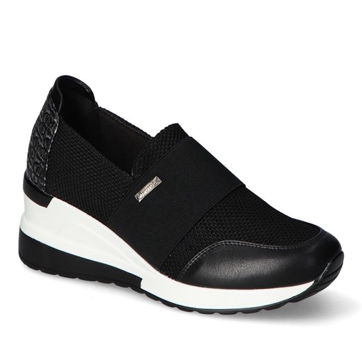 Półbuty Potocki 23-12081BK Czarne ze sklepu Arturo-obuwie w kategorii Buty sportowe damskie - zdjęcie 153069290
