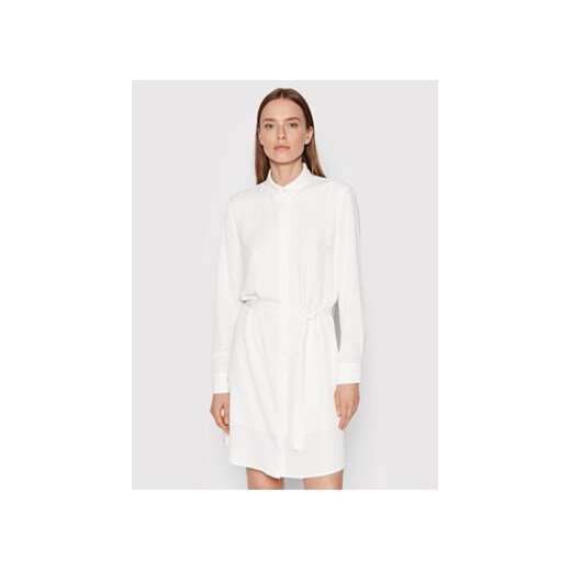 Calvin Klein Sukienka koszulowa K20K203785 Biały Regular Fit Calvin Klein 36 MODIVO wyprzedaż