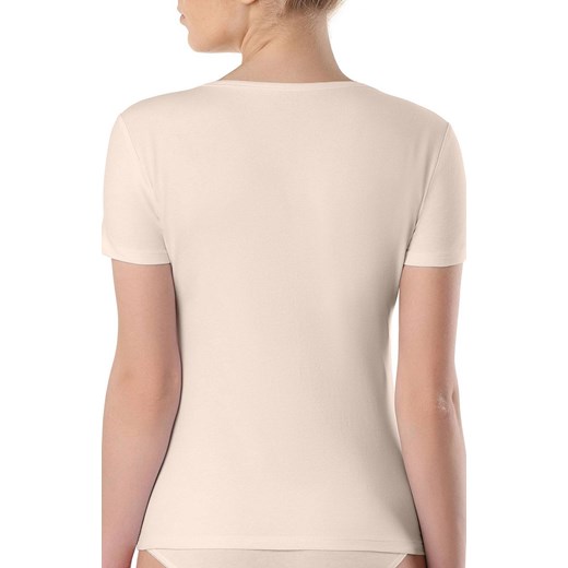 Cielisty t-shirt damski bawełniany podkoszulek LF 2021, Kolor beżowy, Rozmiar XL, Conte ze sklepu Intymna w kategorii Podkoszulki i halki - zdjęcie 153131192