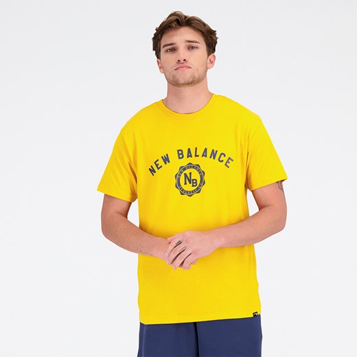 Koszulka męska New Balance MT31904VGL – żółta ze sklepu New Balance Poland w kategorii T-shirty męskie - zdjęcie 153131251
