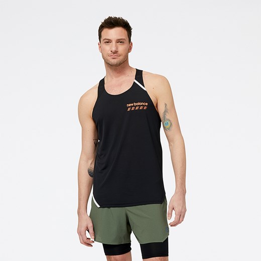Koszulka męska New Balance MT31240BK – czarna ze sklepu New Balance Poland w kategorii T-shirty męskie - zdjęcie 153131253