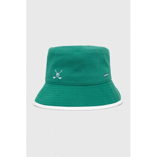 Kangol kapelusz dwustronny kolor zielony Kangol L ANSWEAR.com